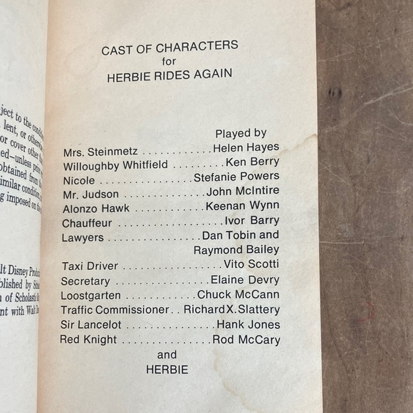 'Herbie Rides Again' 1st printing Sept. 1974 Walt Disney studios softcover Book - Picture 6 of 16